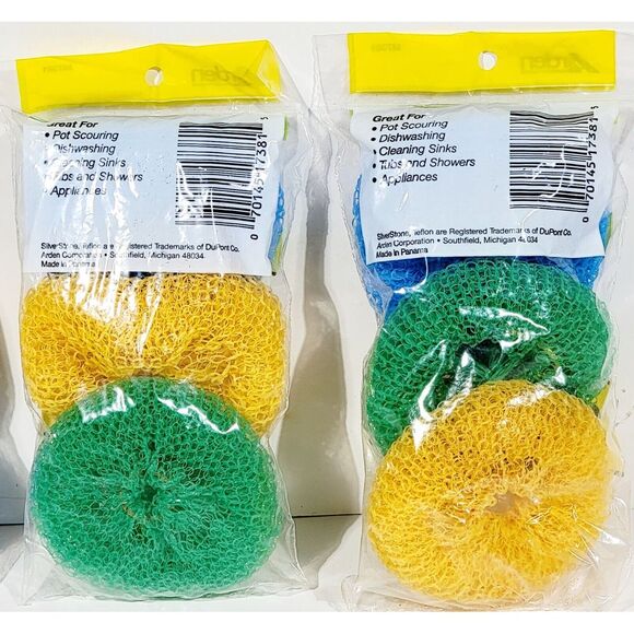 New - Kitchen Dish Pot Pan Plastic Mesh Scouring Washing Cleaning Scrubber - Picture 4 of 9